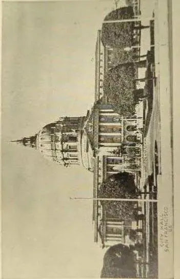 City Hall, San Francisco, California - Vintage Postcard