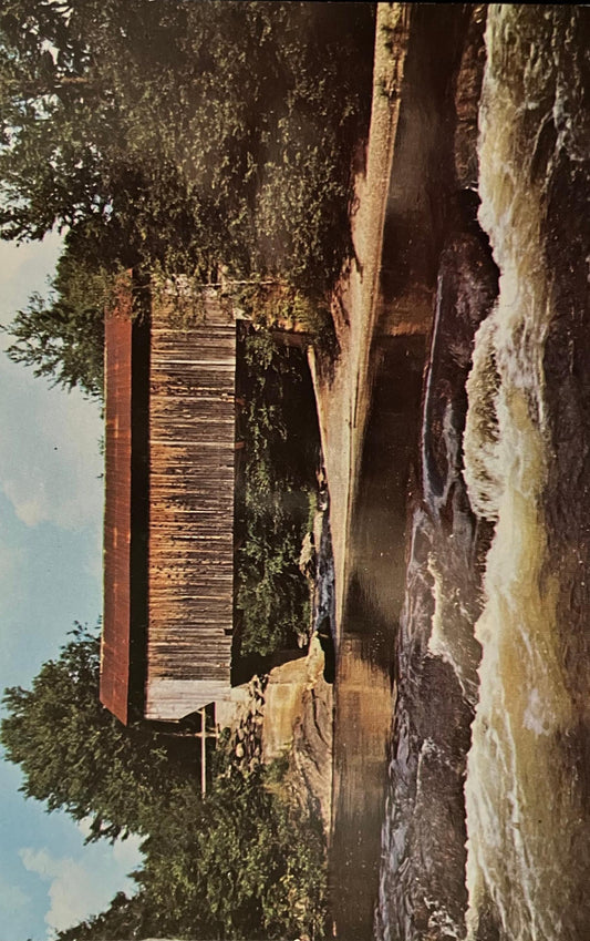 Kissin Bridge between Belvidere Corners and Cambridge Junction, Vermont - Photo by Frank L. Forward - Vintage Postcard