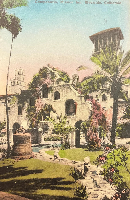 Campanario Mission Inn - Riverside, California - Vintage Postcard