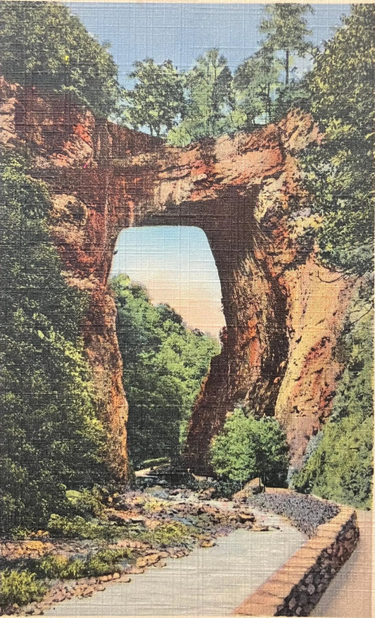 Natural Bridge, Virginia - Vintage Scenic Postcard