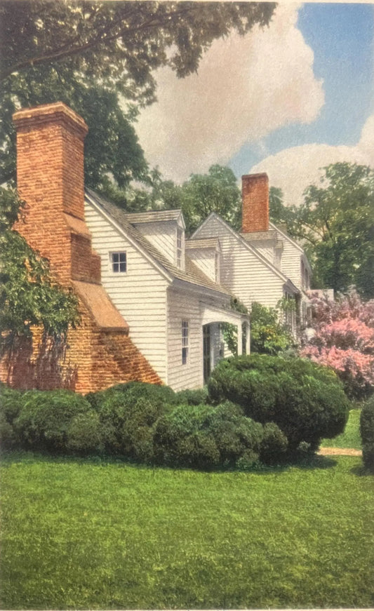 St. George Tucker House, Williamsburg, Virginia - Made in Switzerland - Vintage Postcard