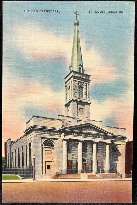 The Old Cathedral, St. Louis, Missouri - Vintage Church Postcard