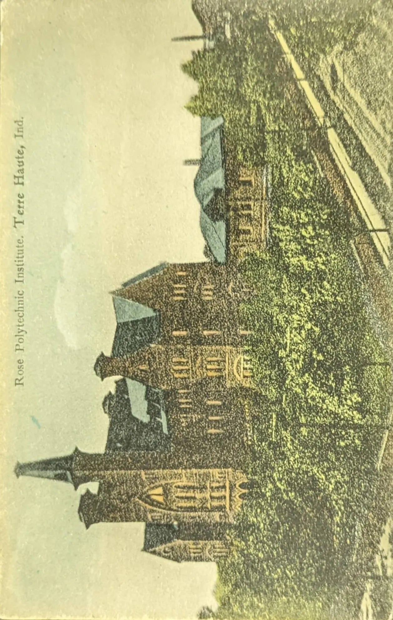 Rose Polytechnic Institute, Terre Haute, Indiana - Vintage Postcard