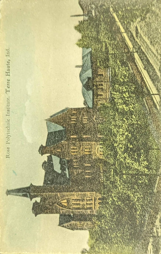 Rose Polytechnic Institute, Terre Haute, Indiana - Vintage Postcard