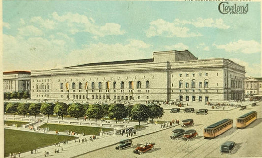 The Cleveland Public Hall, Cleveland, Ohio - Vintage Postcard