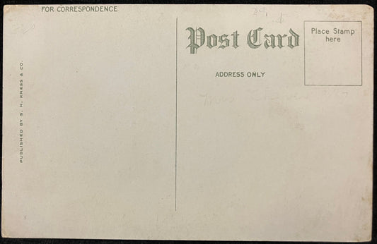 On front: Interior of St. Paul’s Catholic Church, Birmingham, Ala. On back: BlankUnmailedCondition: Great with minor discoloration and aging Publisher: S. H. Kress & Co. Color print