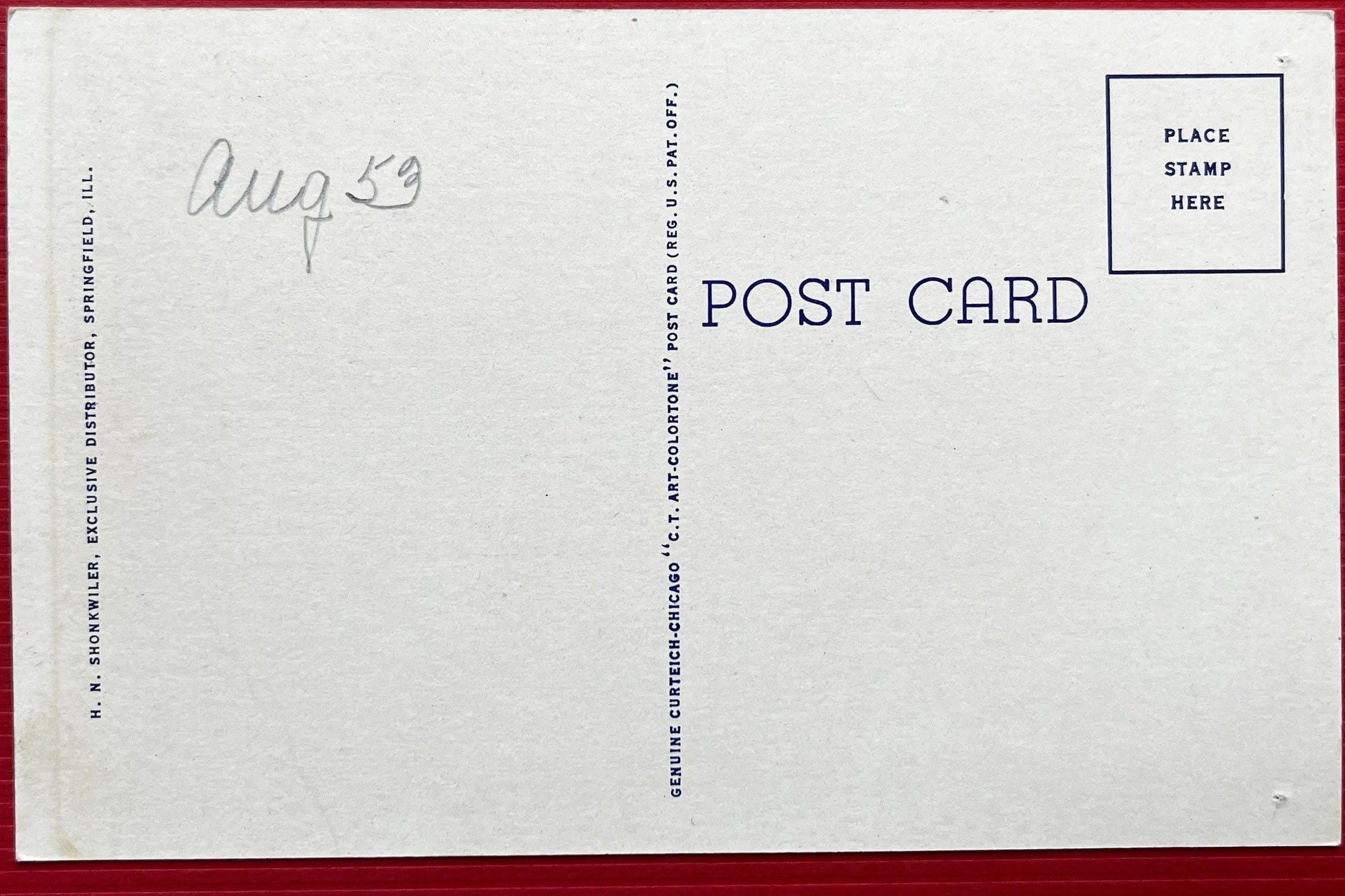 This Cur Teich Co. linen postcard depicts the Lincoln Tomb at sunset in Springfield, Illinois. The tomb is the resting place for Abraham Lincoln, his wife, and three of his sons. This is the perfect postcard for any Abraham Lincoln fans! Back: Small amount of handwritingGreat conditionPostmark: NonePublisher: Curt Teich Co. 1931