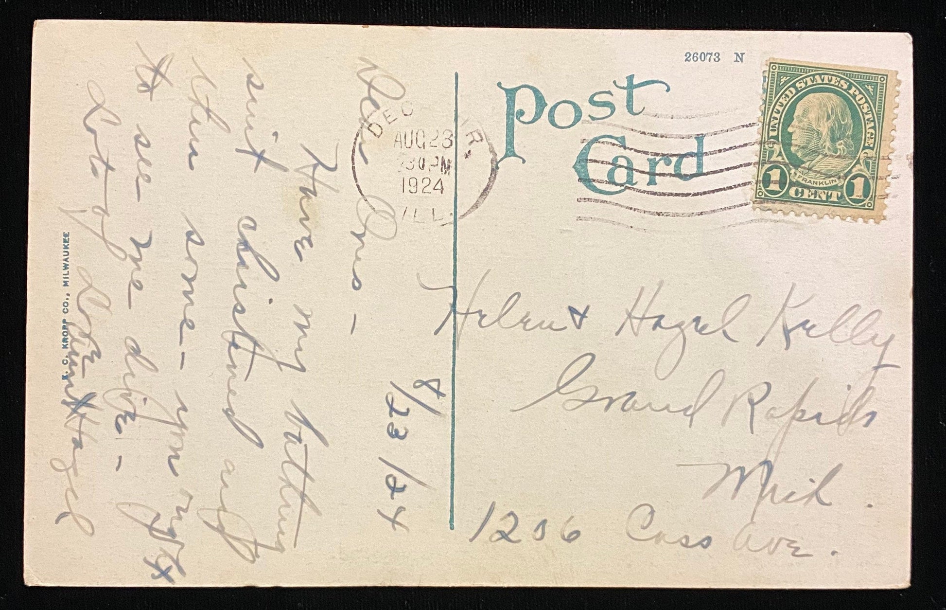 Roosevelt Junior High School, Decatur, Illinois - Vintage Postcard Back Information: None Condition: