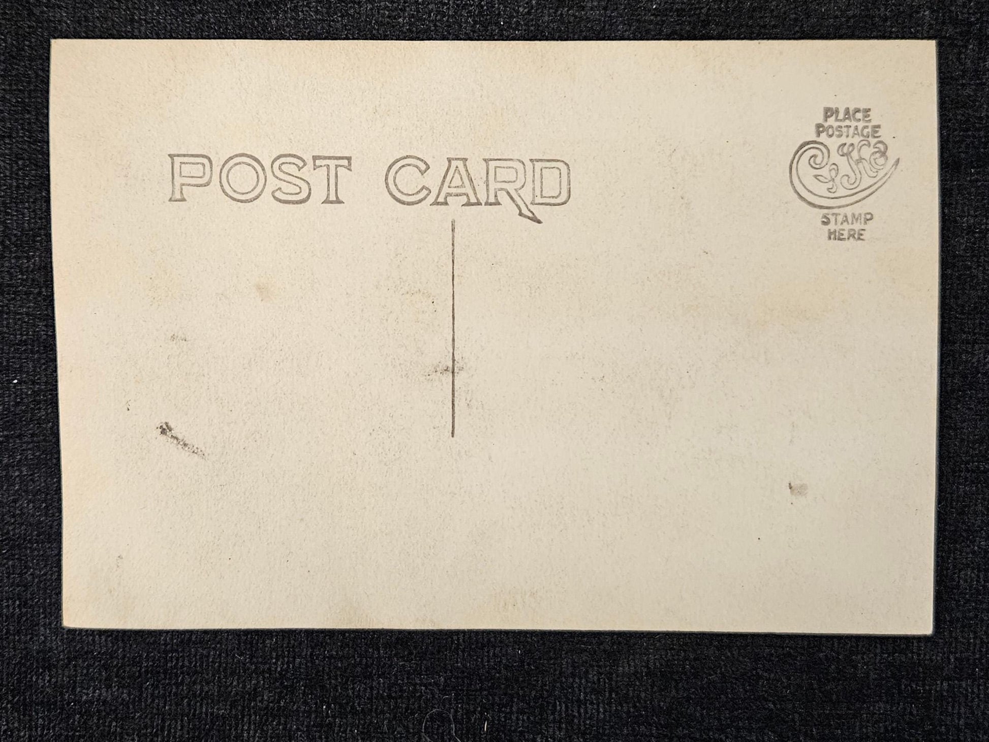The stampbox on this card indicates it was made between 1904 and 1920. The card is in excellent cond