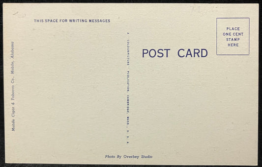 Front: Soldiers And Sailors Memorial, Mobile, AlabamaBack: BlankUnmailedCondition: ExcellentPublisher: Mobile Cigar & Tobacco Co. Color linen
